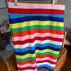 Eloquii Neoprene Stripe Pencil Skirt